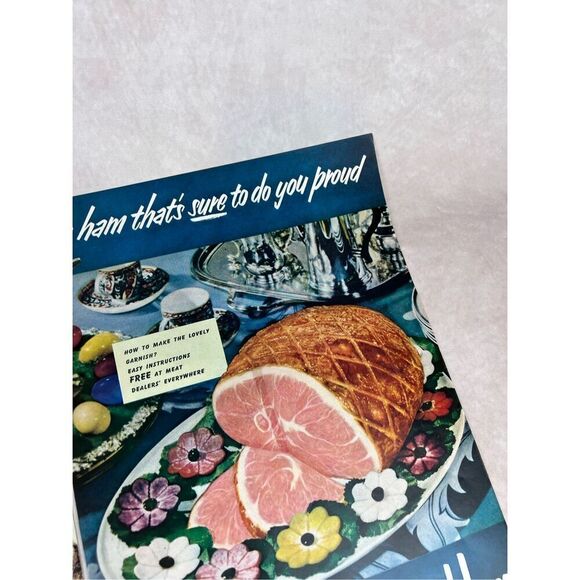 Vintage 1951 Swifts Premium Easter Ham Vintage Ad Magazine Print Foods Meats - Picture 9 of 10